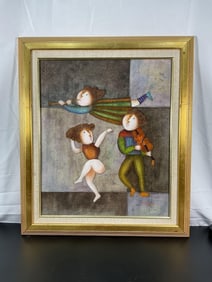 Surreal Music and Dance, Signed Joyce Roybal (1955)