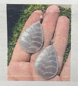 J. Wolf White Gold Diamond Earrings