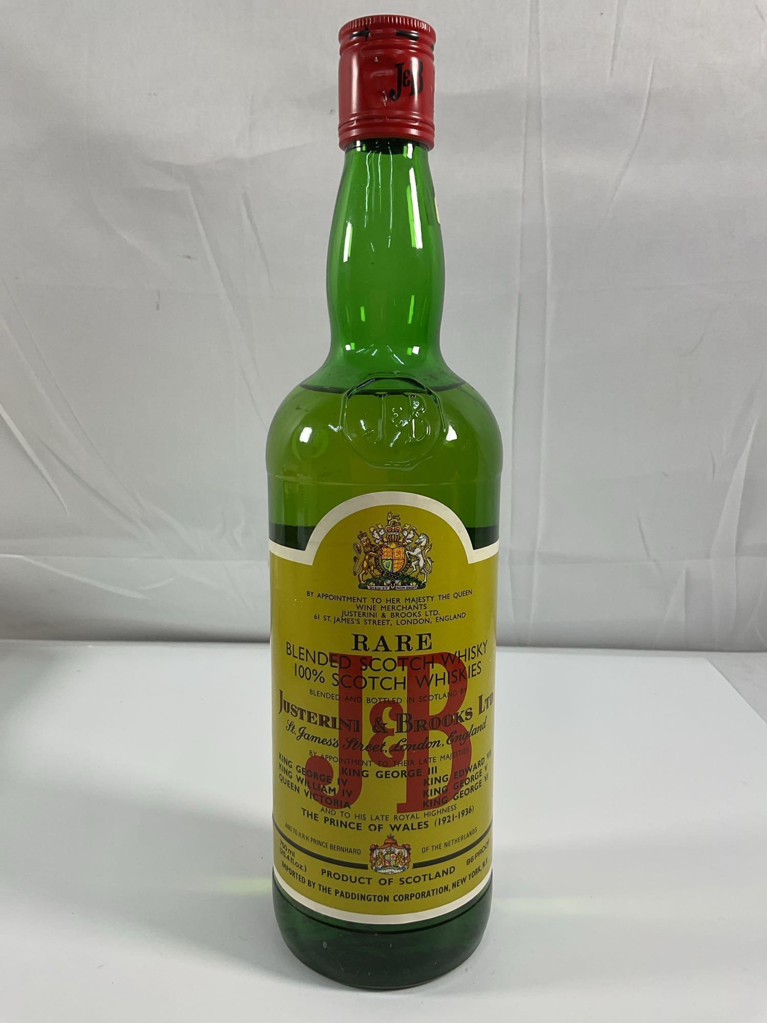 J&B Rare Blended Scotch Whisky Bottle - Box 18 (1 of 1)