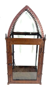 Antique Gothic Revival Display Cabinet / Terrarium
