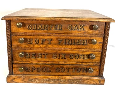 Antique General Store Spool Cabinet