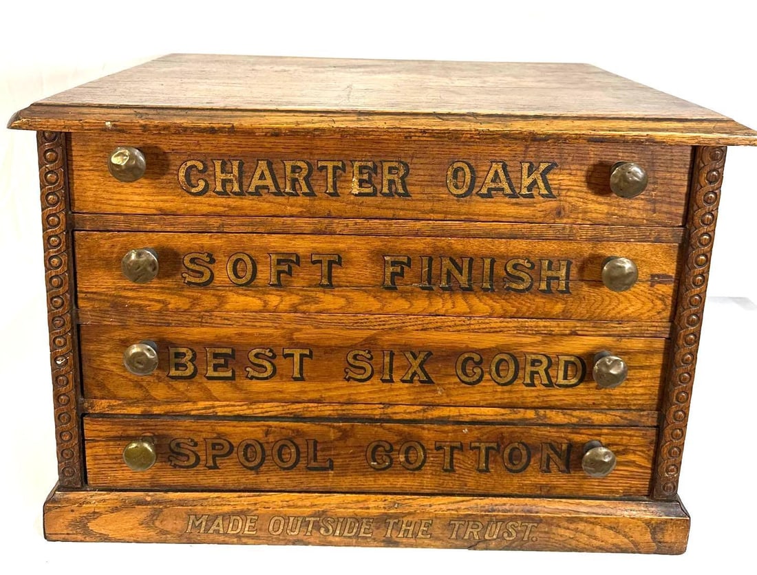 Antique General Store Spool Cabinet (1 of 6)