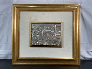 Silver Relief Coastal Scene