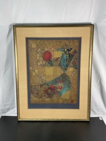 La Rocher de la Grande Dame by Hoi Lebadang (Vietnam,1921-2015) Serigraph