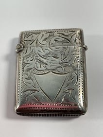Antique (1898) sterling silver vesta case