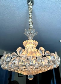 Chandelier 4 -  Elegant Multi-Tiered Crystal Chandelier with Floral Motif - Schonebek