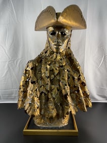 Lee Menichetti, Brass Brutalist Sculpture