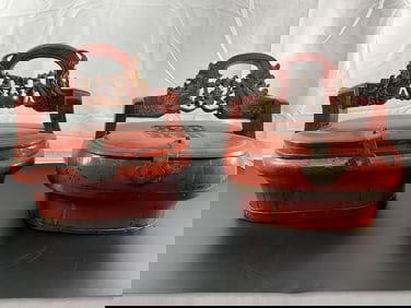 Pair of Antique Chinese Wedding Baskets