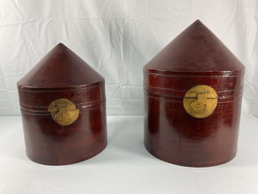 Antique Chinese Wedding Hat Box
