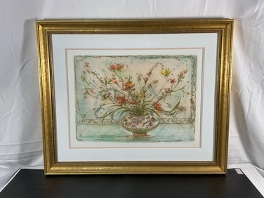 Edna Hibel (American, 1917-2014) Lithograph