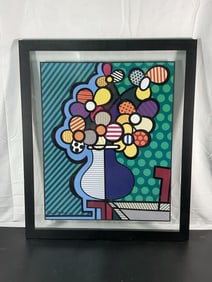Flowers by Romero Britto (Brazil, b. 1963) Lithograph