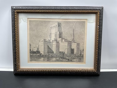 Ernest David Roth (American/German, 1879-1964) Etching