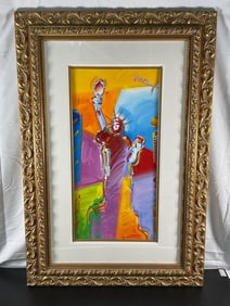 Statue of Liberty By Peter Max (German/American, b.1937) Acrylic on Paper
