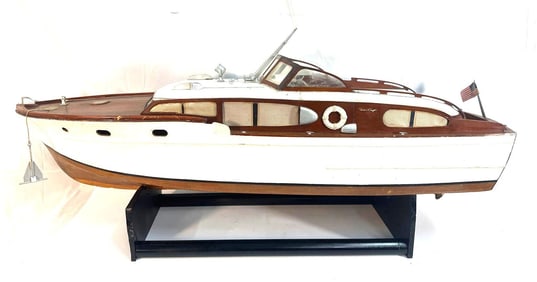Vintage Sterling Chris-Craft Corvette RC Model Boat  - 1953
