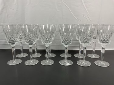 Set of Waterford Crystal Wine Glasses â€“ Lismore Pattern