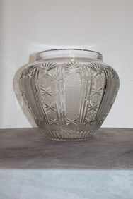 Beautiful Glass Punch Bowl - Medium