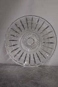 Beautiful Glass Punchbowl - Starburst