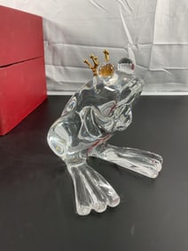 Steuben Glass "The Frog Prince" Crystal Sculpture