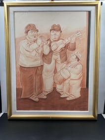 Portrait of Musicians in the Style of Fernando Botero