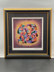 Poetry in motion" by Anatole Krasnyansky (Ukraine/America, 1930-2023) Seriolithograph