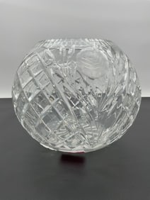 Vintage Hand-Cut Crystal Rose Bowl