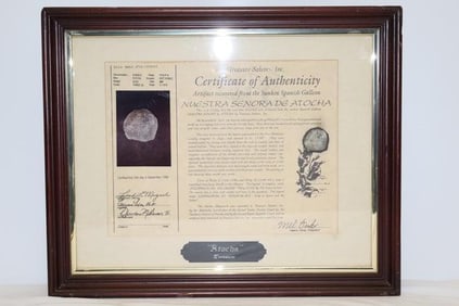 1622 Atocha Fleet Wreck 8 Reale Silver Cob Coin