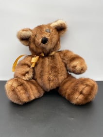 Vintage Mink Fur Teddy Bear