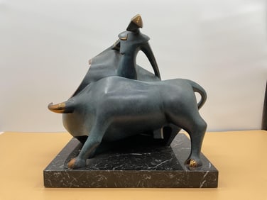 "Chicuélina" Bronze Bullfighter Sculpture by Tony Massey - Italica