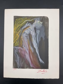 The Furies by Salvador Dalí (Spain,1904-1989) Woodcut