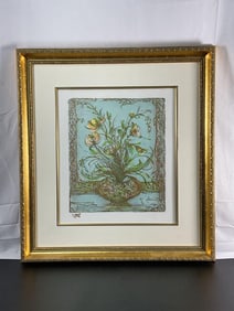 Edna Hibel (American, 1917-2014) Lithograph