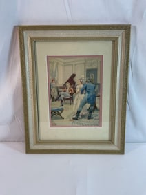 Blemont Laces Madame by Oreste Cortazzo (Italy, 1836-1912) Watercolor