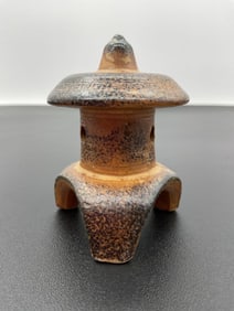 Vintage Japanese-Style Ceramic Pagoda Lantern