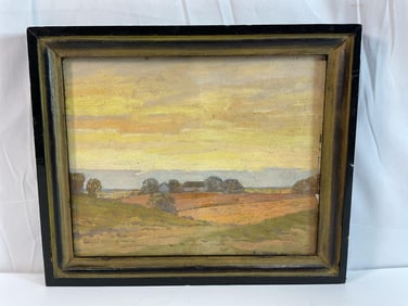 "Nebraska Sunset" by William Lefevre Younkin (American, 1885-1946) Oil on Board