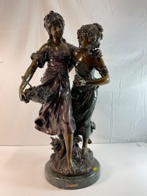 Aug Moreau(French, 1834-1917) Reproduction Bronze Statue