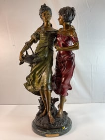 Aug Moreau(French, 1834-1917) Reproduction Bronze Statue