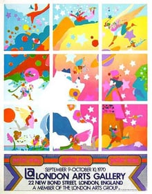 Peter Max 'London Arts Gallery Poster'