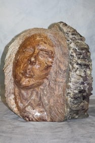 Semi-Precious and Stone Carving of A Woman