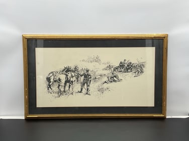 "Buford's Cavalry Opposing the Confederate Advance Upon Gettysburg" by Isaac Walter Taber 1860's