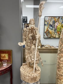 Guan Yu Chinese Bone Carving