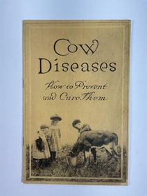 Vintage "Cow Diseases: How to Prevent and Cure Them" Agricultural Booklet - B12