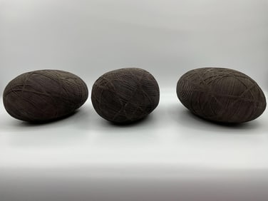 Sculptural Wood Forms by Thierry Martenon (Set of 3)