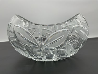 Modern Cut Crystal Bowl