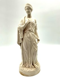 Statue of Euterpe, the Muse of Instrumental Music & Lyric Poetry in Greek Mythology