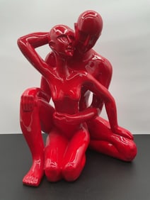 Red Embrace Contemporary Sculpture