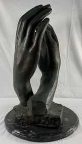 The Cathedral by Rodin (after) Bronze Sculpture