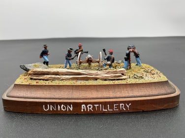 Handcrafted Civil War Diorama – "Union Artillery" by John Branz