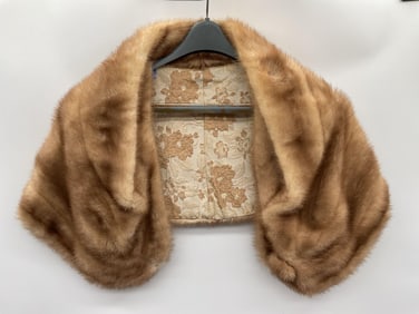 Vintage Blonde Mink Fur Stole
