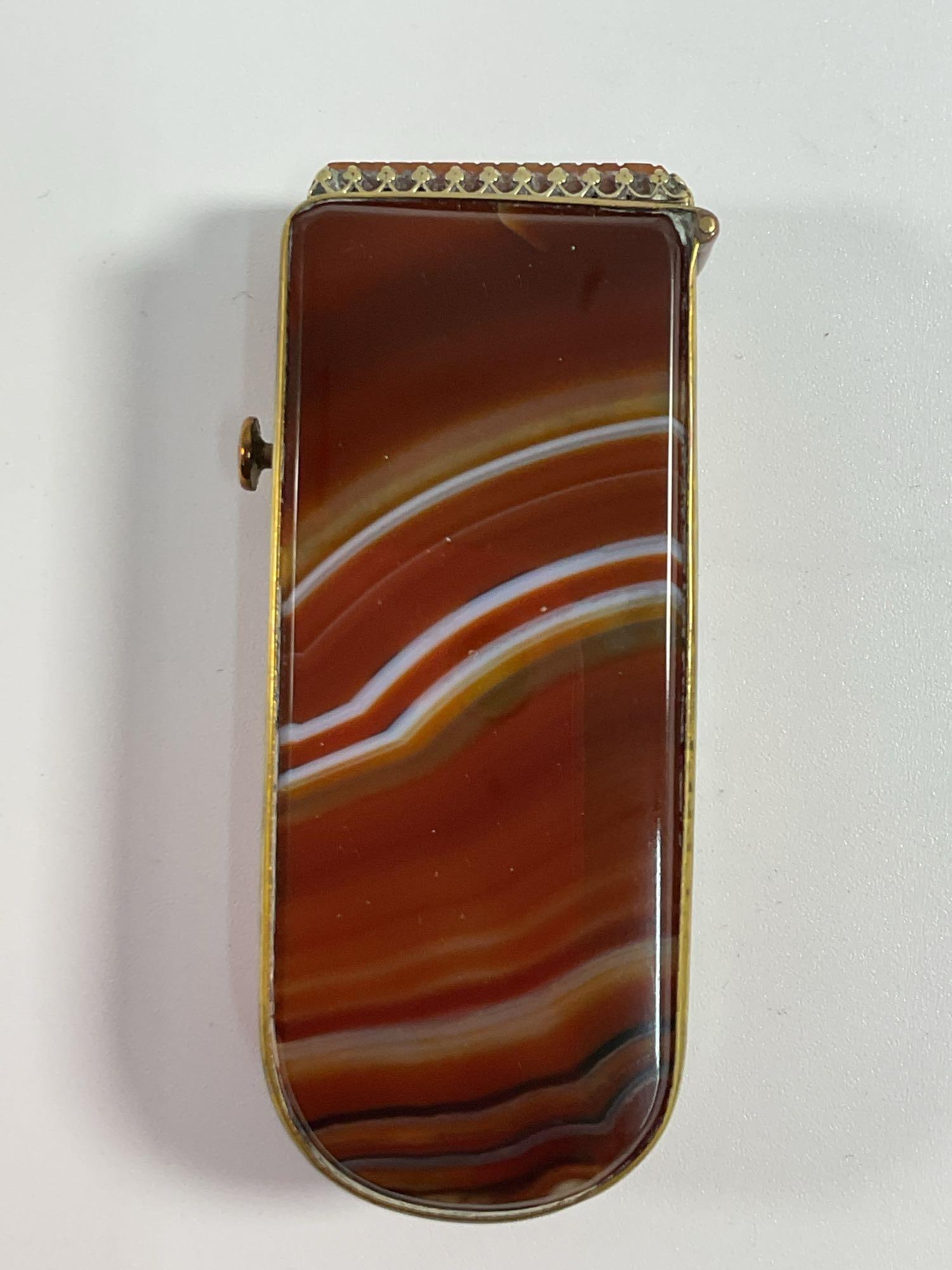 Antique Griffin, Pantiles, Cigate 1850a Gate Covered Vesta Case (Match Safe Env 43) (1 of 3)