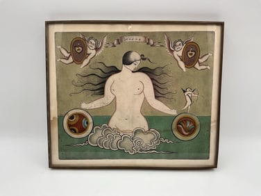 "Venus" Mihail Chemiakin (Russian 1943) Original Mixed Media