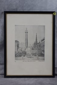 Mt. Vernon Place, Baltimore MD signed Don Swann